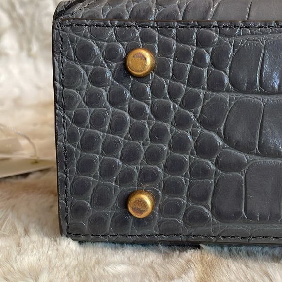 Tory Burch-Walker Diamond Embossed Satchel, Night - Picture 7 of 10